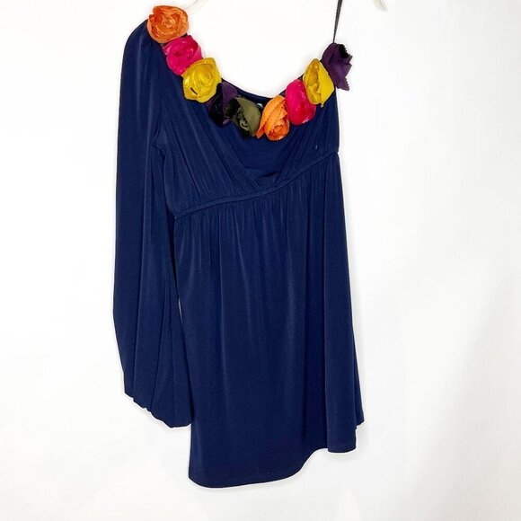 Judith March | One Shoulder Black floral dress - Picture 2 of 4